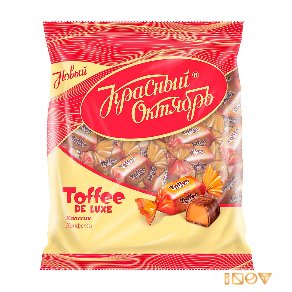 Конфеты Toffee De Luxe классик, Красный Октябрь, 250 гр.