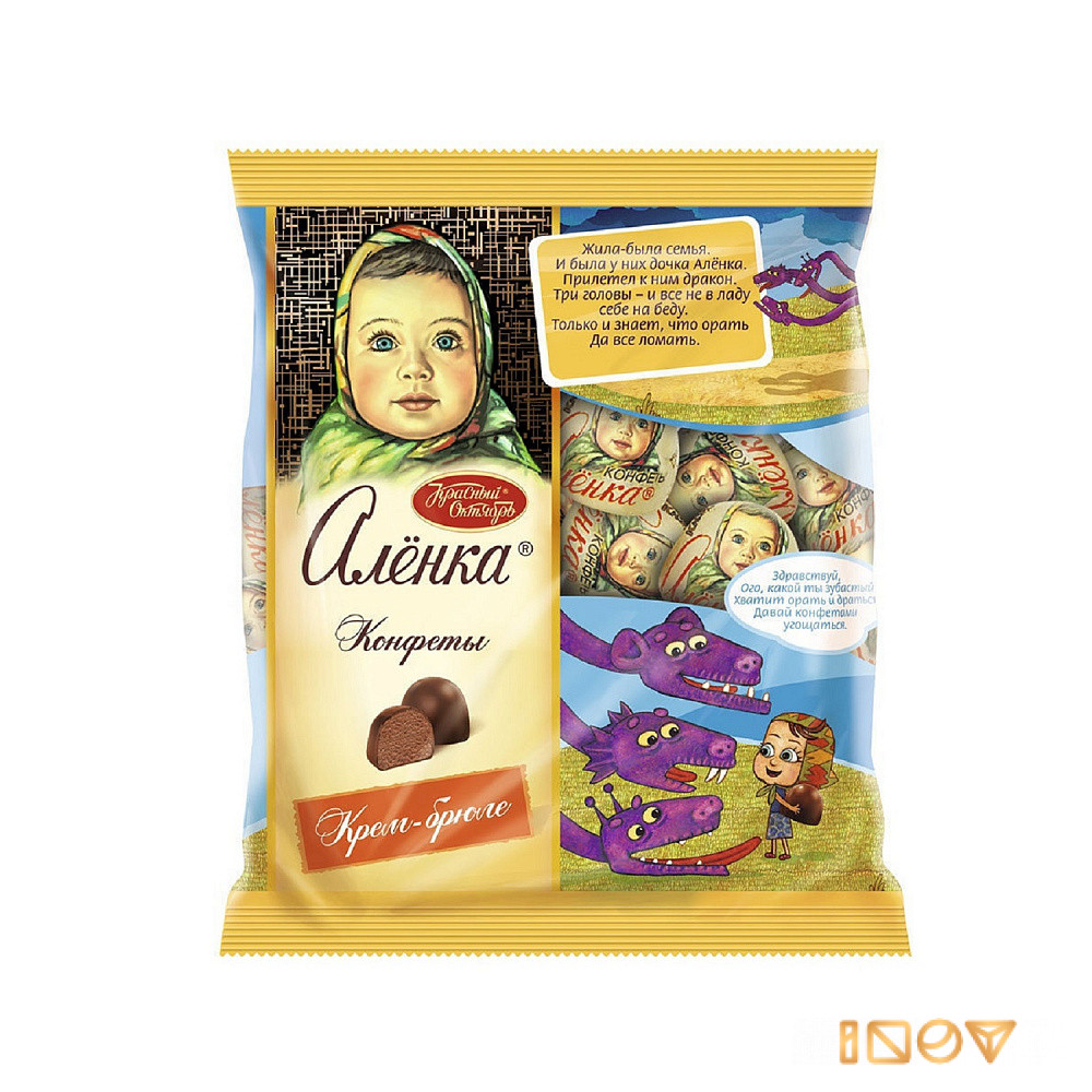 Конфеты Аленка крем-брюле, Красный Октябрь, 250 гр.