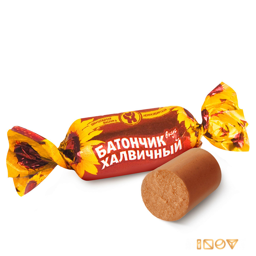 Конфеты Батончик Халвичный, Шоколадная фабрика Новосибирская
