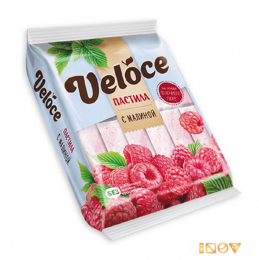 Пастила Veloce с малиной, Пензенская кондитерская фабрика, 220 гр.