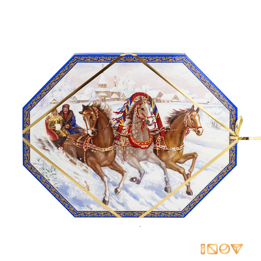 Конфеты в коробке Русь-тройка, Сормовская кондитерская фабрика,540 гр.