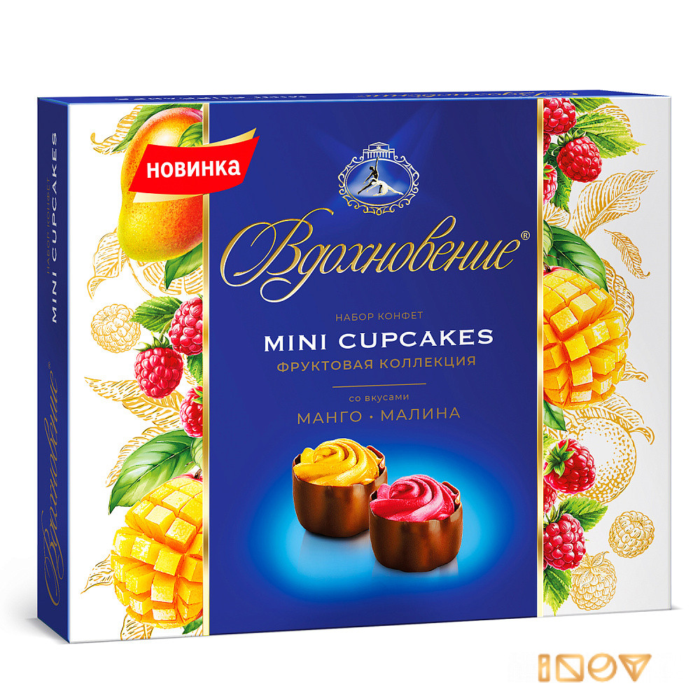 Конфеты в коробке Вдохновение Fruzipan Mango&Coconut с манго и кокосом, 145 г