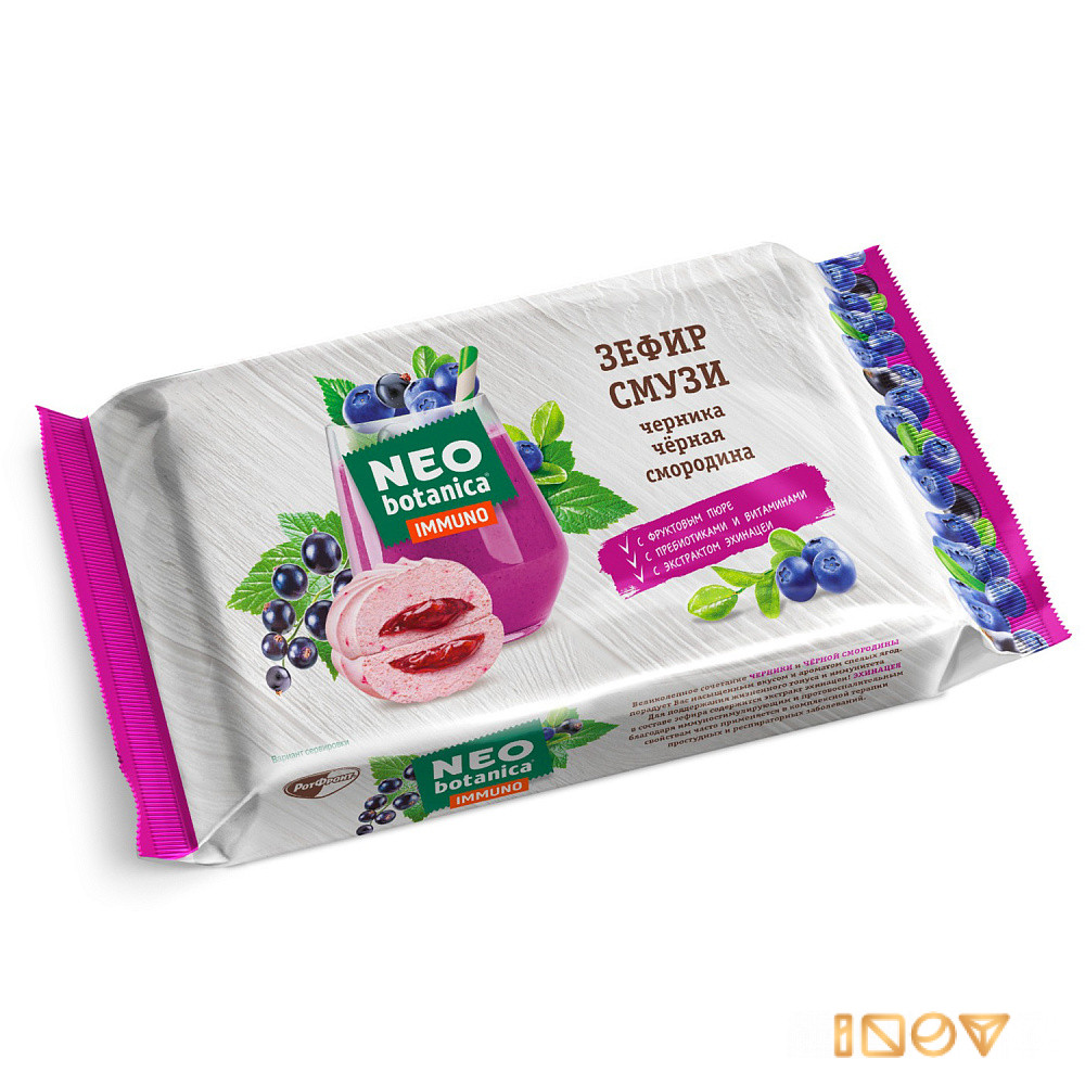 Зефир Neo-Botanica Смузи, черника-черная смородина, 280 гр
