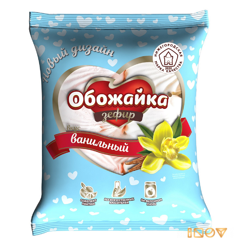 Зефир Обожайка ванильный, Сормовская кондитерская фабрика, 280 гр.